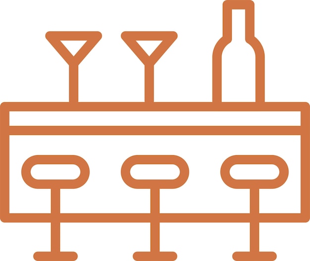 Diseño vectorial del estilo del icono de la barra de jugo