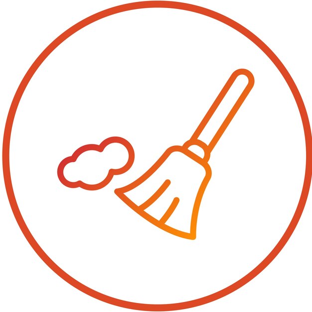 Diseño vectorial Estilo de icono de barrido limpio