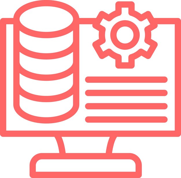 Diseño vectorial Estilo de icono basado en datos