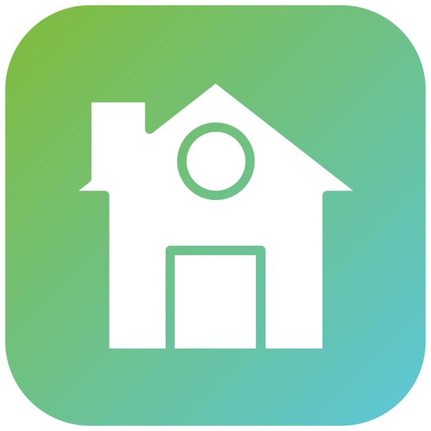 Diseño vectorial Estilo de icono basado en el hogar