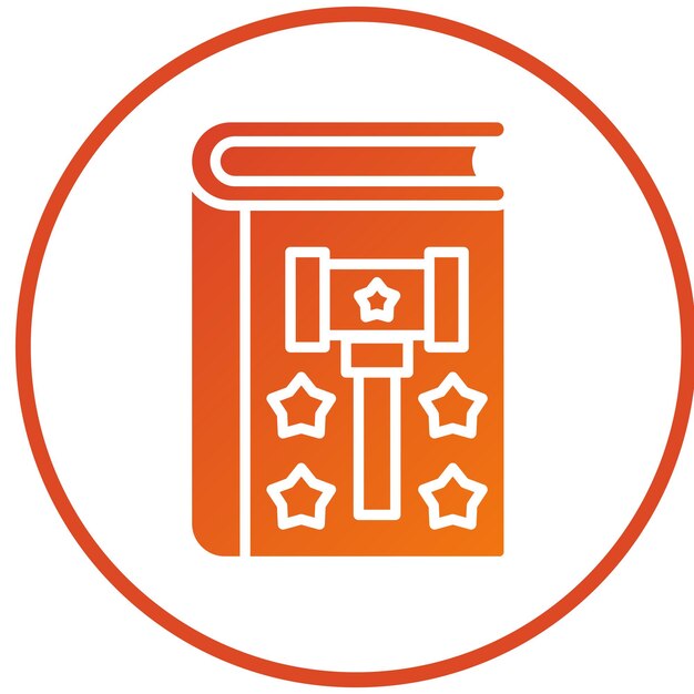 Diseño vectorial Estilo de icono de base legal