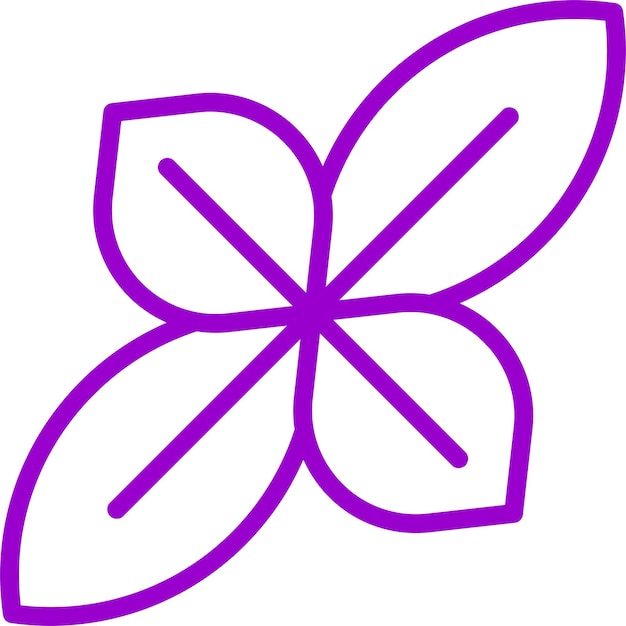 Diseño vectorial estilo de icono de Basil Bliss