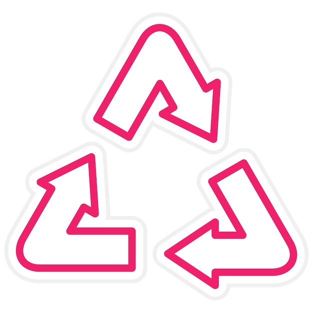 Vector diseño vectorial estilo del icono de la basura de reciclaje