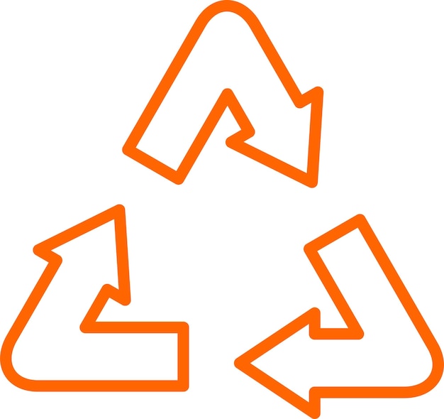 Diseño vectorial Estilo del icono de la basura de reciclaje