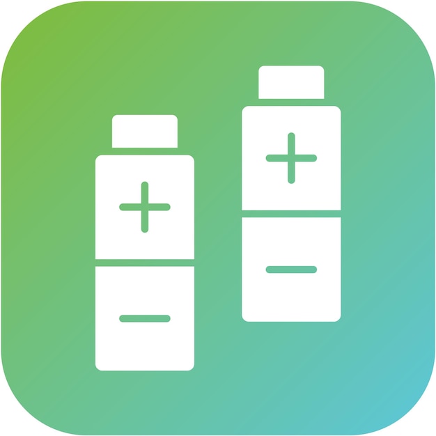 Diseño vectorial Estilo del icono de las baterías adicionales