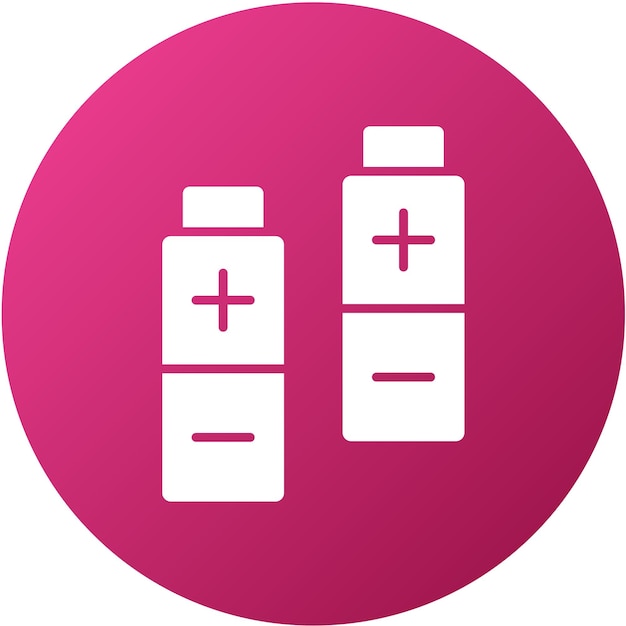 Diseño vectorial Estilo del icono de las baterías adicionales