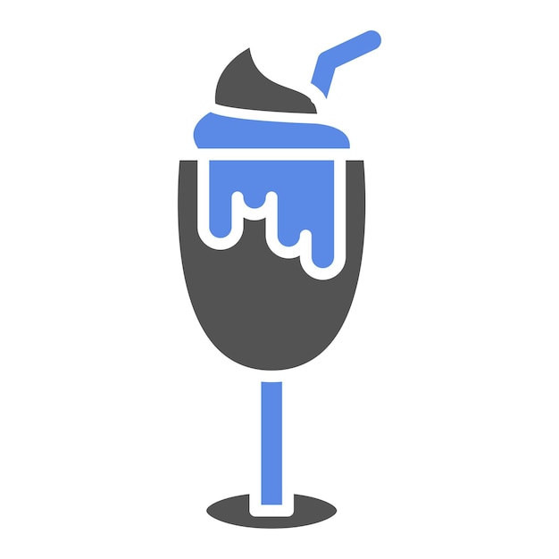 Diseño vectorial Estilo del icono del batido
