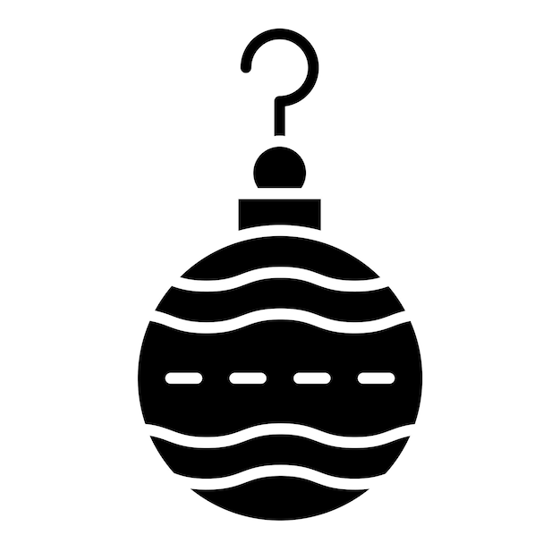 Diseño vectorial del estilo del icono de Bauble