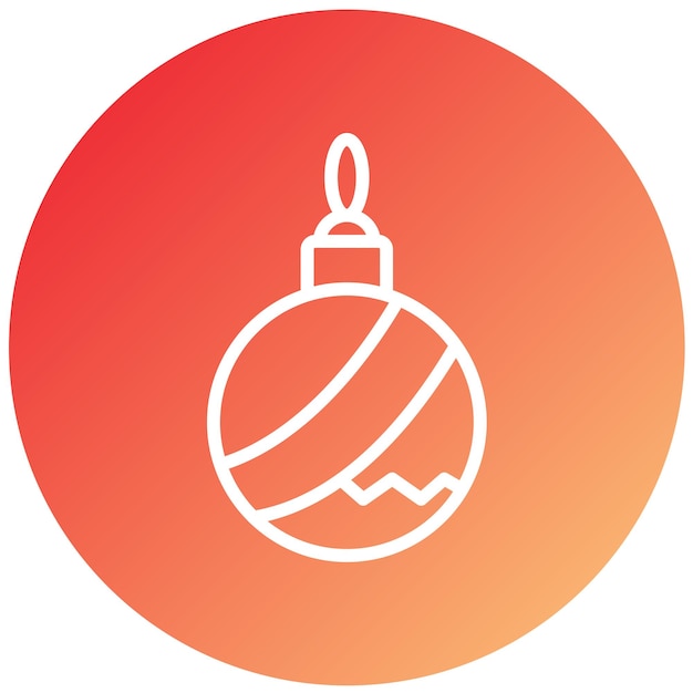 Diseño vectorial del estilo del icono de Bauble