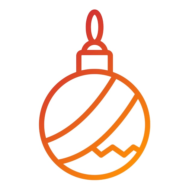 Diseño vectorial del estilo del icono de Bauble