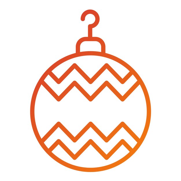 Diseño vectorial del estilo del icono de Bauble