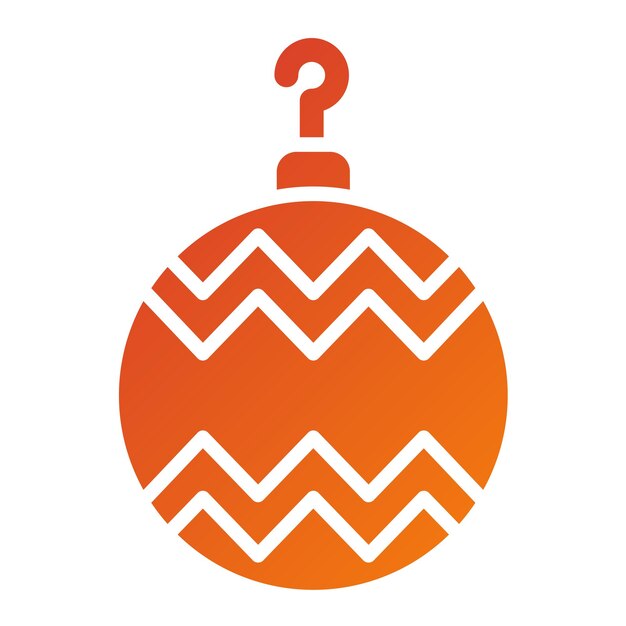 Diseño vectorial del estilo del icono de Bauble