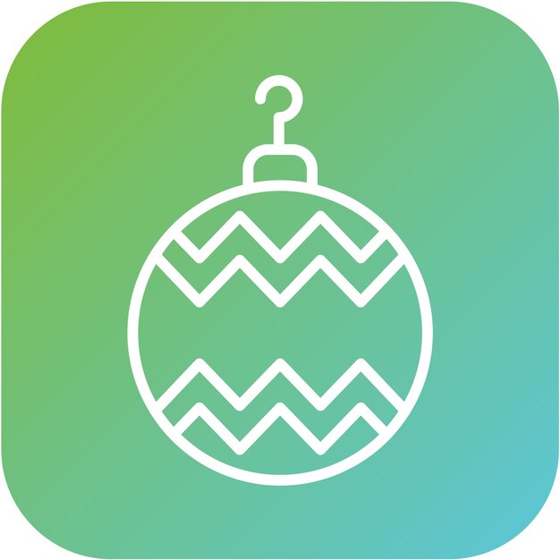 Diseño vectorial del estilo del icono de Bauble
