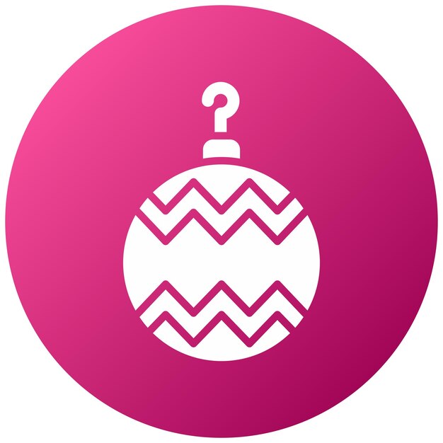 Diseño vectorial del estilo del icono de Bauble