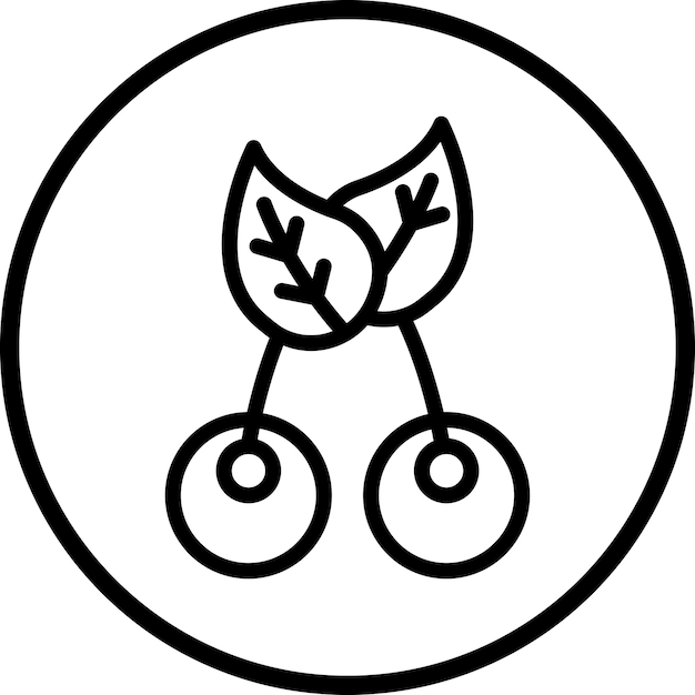 Diseño vectorial Estilo del icono de las bayas