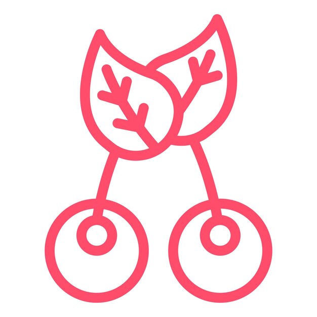Diseño vectorial Estilo del icono de las bayas