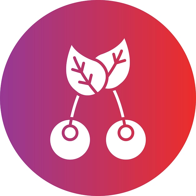 Diseño vectorial Estilo del icono de las bayas