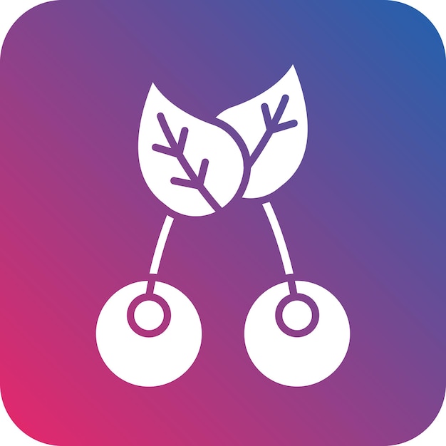 Diseño vectorial Estilo del icono de las bayas