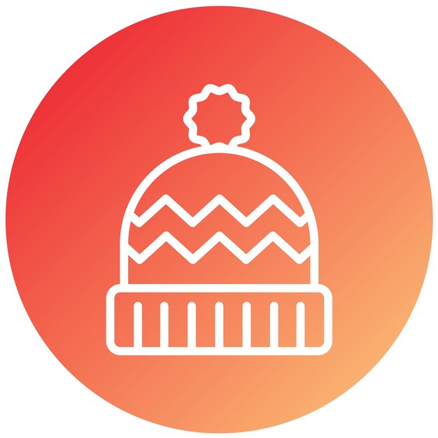 Diseño vectorial Estilo del icono de Beanie