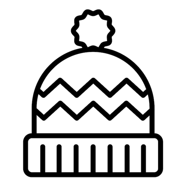 Diseño vectorial Estilo del icono de Beanie