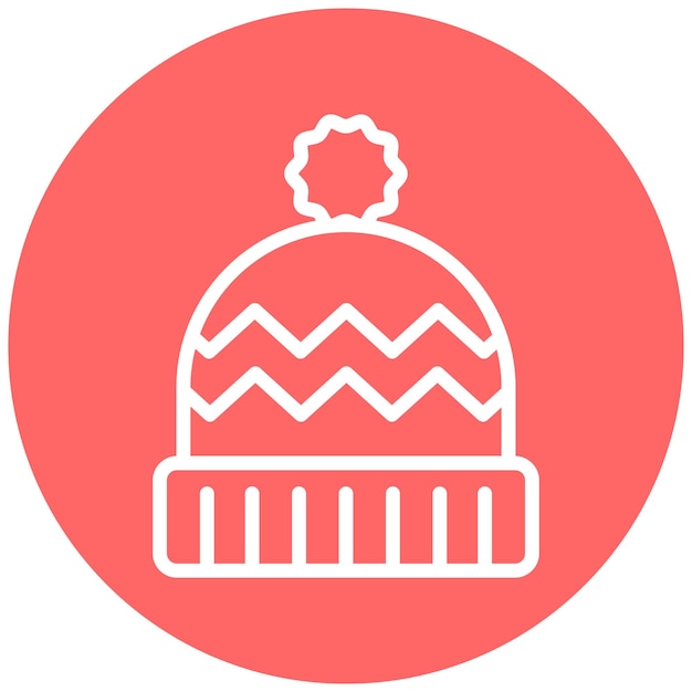 Diseño vectorial Estilo del icono de Beanie