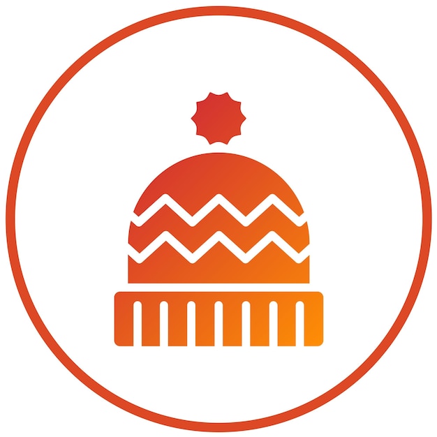 Diseño vectorial Estilo del icono de Beanie