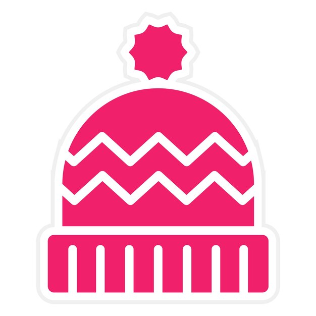 Diseño vectorial Estilo del icono de Beanie