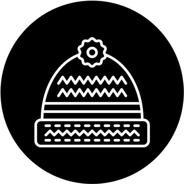 Diseño vectorial Estilo del icono de Beanie