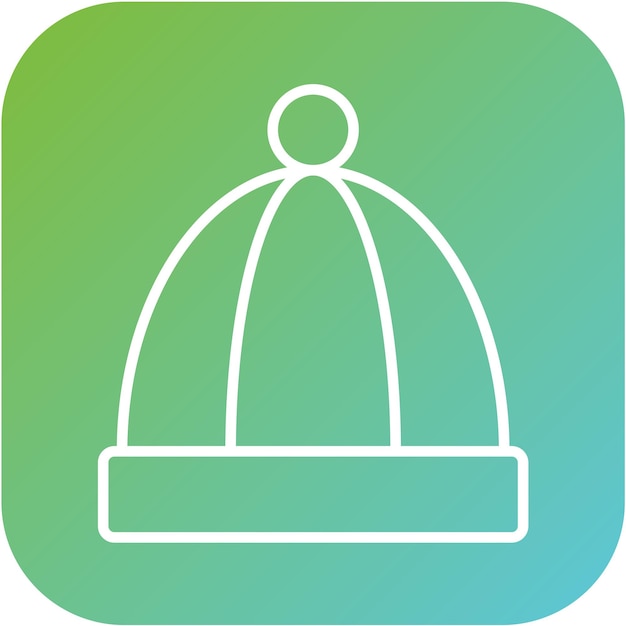 Diseño vectorial Estilo del icono de Beanie