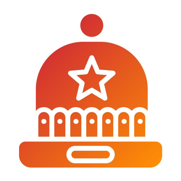 Diseño vectorial Estilo del icono de Beanie