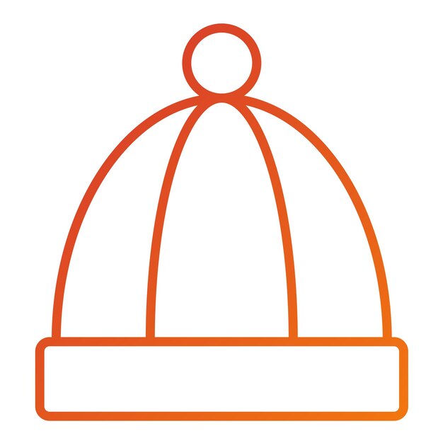 Diseño vectorial Estilo del icono de Beanie