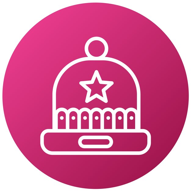 Diseño vectorial Estilo del icono de Beanie