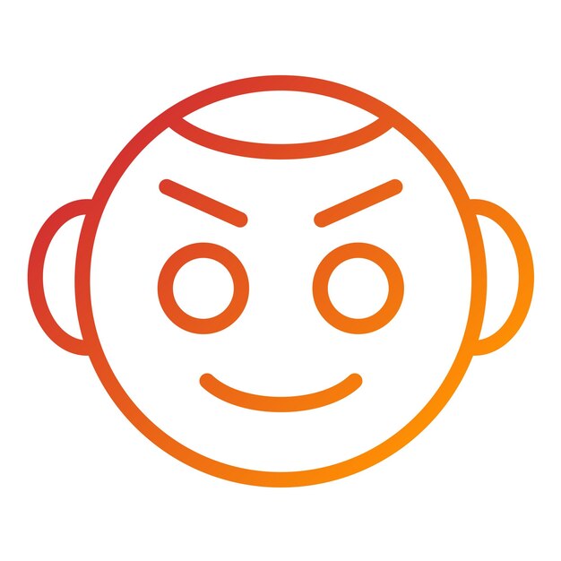 Diseño vectorial Estilo del icono del bebé feliz