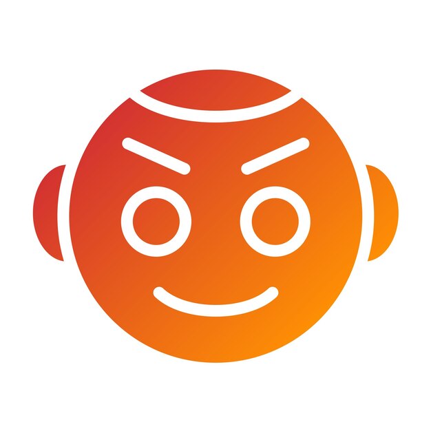 Diseño vectorial Estilo del icono del bebé feliz