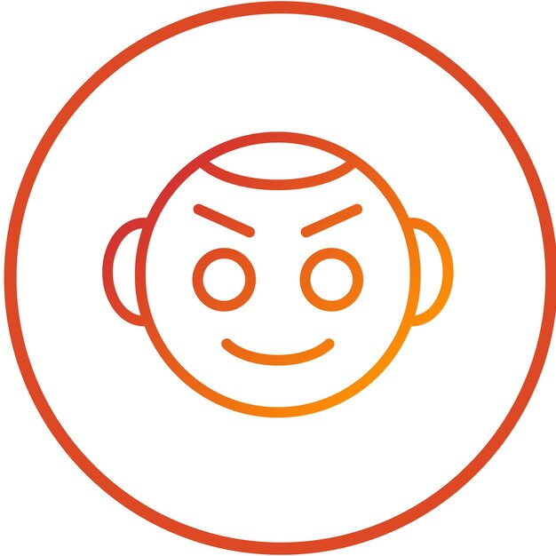 Diseño vectorial Estilo del icono del bebé feliz