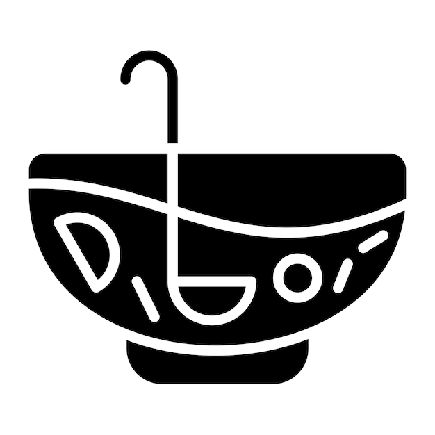 Diseño vectorial Estilo del icono de la bebida Punch
