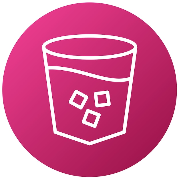 Diseño vectorial Estilo de icono de bebida rusa blanca