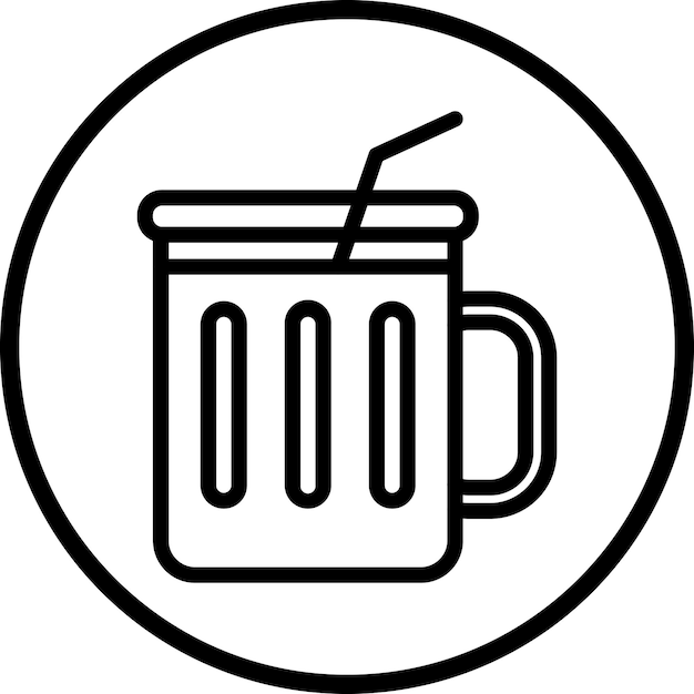 Diseño vectorial Estilo del icono de la bebida