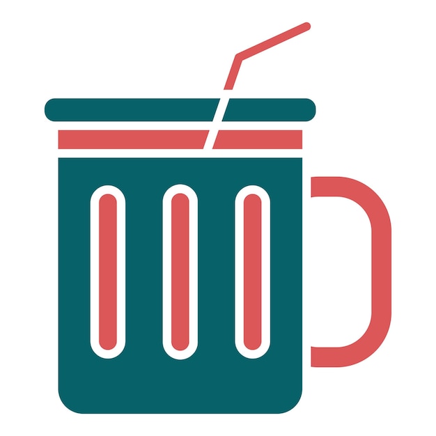 Diseño vectorial Estilo del icono de la bebida
