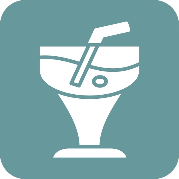 Diseño vectorial Estilo del icono de la bebida