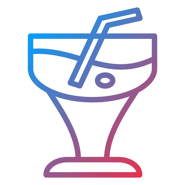 Diseño vectorial Estilo del icono de la bebida
