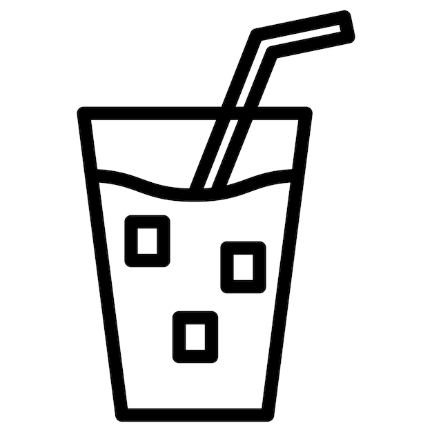 Diseño vectorial Estilo del icono de la bebida