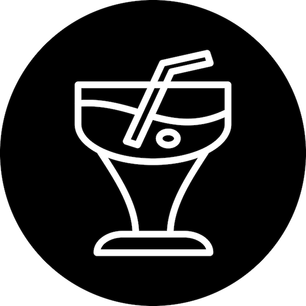 Diseño vectorial Estilo del icono de la bebida