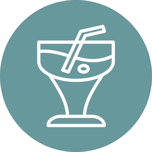 Diseño vectorial Estilo del icono de la bebida