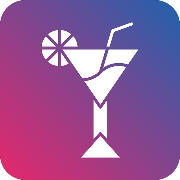 Diseño vectorial Estilo del icono de la bebida