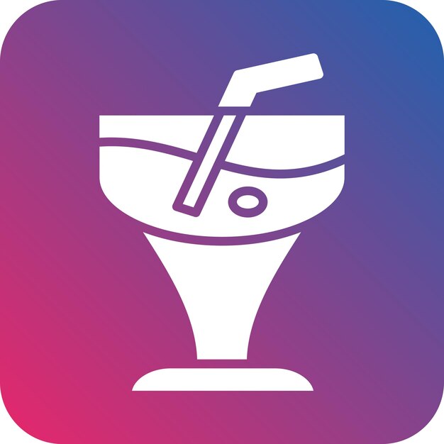 Diseño vectorial Estilo del icono de la bebida