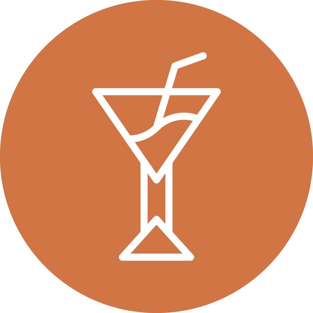 Diseño vectorial Estilo del icono de la bebida