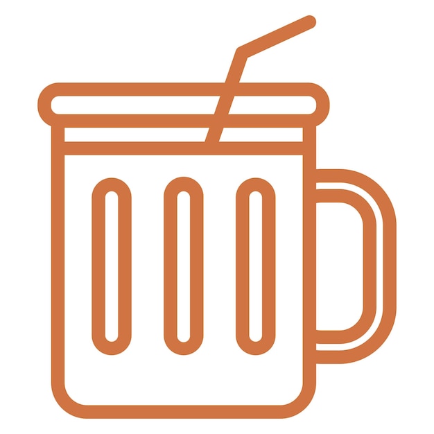 Diseño vectorial Estilo del icono de la bebida