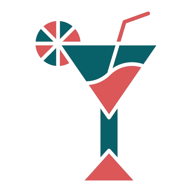 Diseño vectorial Estilo del icono de la bebida