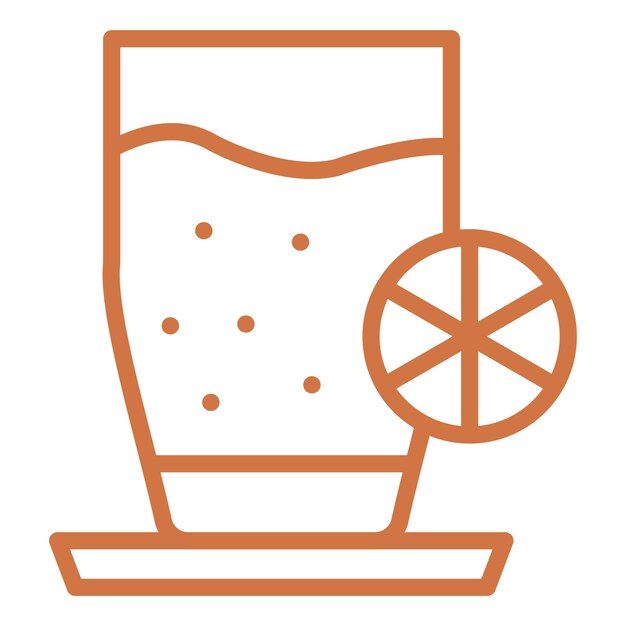Diseño vectorial Estilo del icono de la bebida